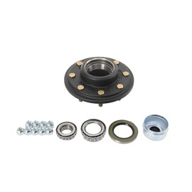 Trailer Idler Hub Kit 8 Lug 6.5 Bolt Pattern for 7000 lb Axles Heavy Duty Trailer Axle 25580/14125A Fits Cargo 8-Hole 6.5 Bolt Circle Idler Hub