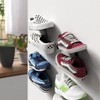 Mobilefox Sneaker Wall Mount Shoe Shelf Floating Wall Mount Shoe