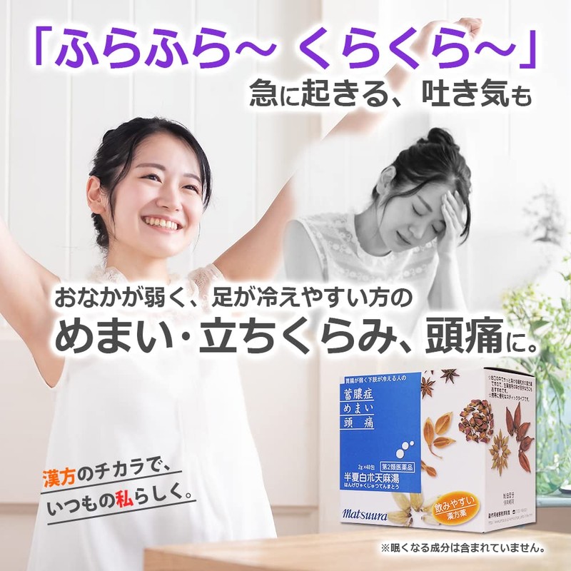 【Second Class Medicinal Products】Banxia Baizhu Tianma Soup エキス〔fine grain〕88 48