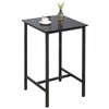 Finnhomy Bar Table, 23.6" Pub Table High Top Table, Square