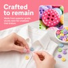 100 Pcs 15mm Mixed Color Round and Stripe Resin Buttons