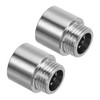 PATIKIL Shower Head Extension Arm, 2 Pack Stainless Steel G1/2