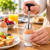 Stainless Steel Egg Topper for Soft-Boiled Eggs – Manual Egg