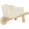 greedeko Miniature Wheelbarrow for Crafts, 11 x 6 cm, Wood,