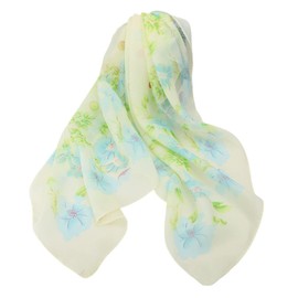 FAIRYGATE Ladies Scarves Girls Sheer Chiffon Square Silk Scarf Women Womens Scarfs Clearance Lightweight Green A2605