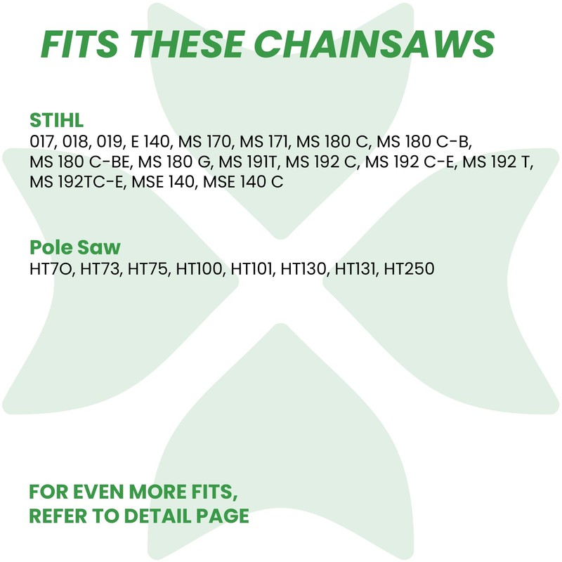 BYANE Carbide Chainsaw Chain 14 Inch, 3/8" LP Pitch, 043"