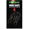 Korda Wide Gape Barbed - Size 4