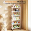 Xpatee 6 Tier Slim Storage Cart with Wheels, 6" D