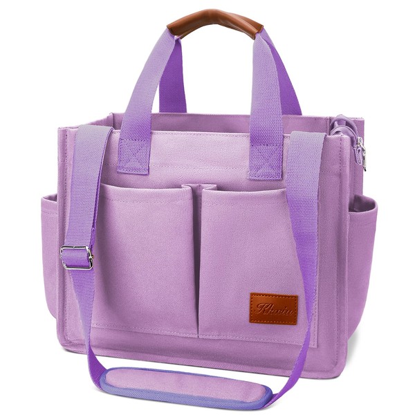 KKXIU Large Canvas Tote Bag for Women with Zipper and