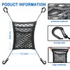 MBVBN 3-Layer Car Mesh Organizer, Seat Back Net Bag, Barrier