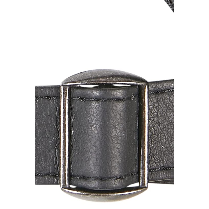 Flexfit Synthetic Leather Alpha Shape Dad Cap Unisex Cap Black