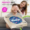 4 x Boxed Round Coasters - Name Hanna Tropic Flamingo