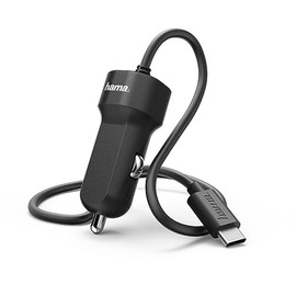 Hama Autoladegerät, USB Type-C, 3A, Schwarz