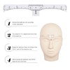 100 Pack Eyebrow Ruler with 2 Eyebrow Cutters, Eyebrow Stickers,