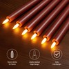 Velsyn Terra Cotta Flameless Taper Candles with Remote and Timer,