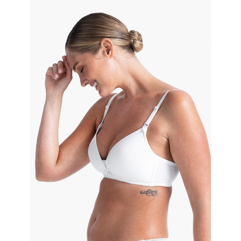 DORINA Women's May nusrsing Bra Nursing, White, 34B