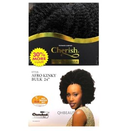 Cherish Afro Kinky Bulk Braiding Hair Extensions, 24 Inches, Colour T30