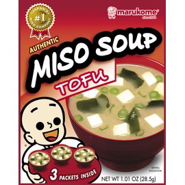 Marukome Miso Instant Tofu, 1.01-Ounce Packages (Pack of 12)
