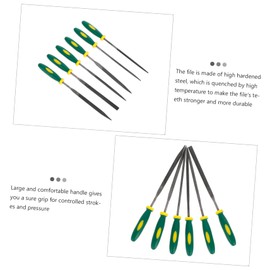 WHAMVOX 6pcs Steel File Tool Set Practical Metal Polishing Files for Shaping and Grinding Wood and More Durable Reusable for Fine Workmanship and Creative Projects