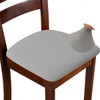 ZHILING Stretch light grey Chair Seat Covers for Dining Room