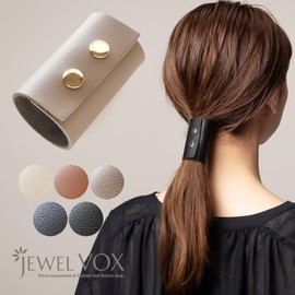 JewelVOX Hair Accessories Pony Hook Hair Cuff Hair Hook Pipe Metal Mat 2 Design (Black)