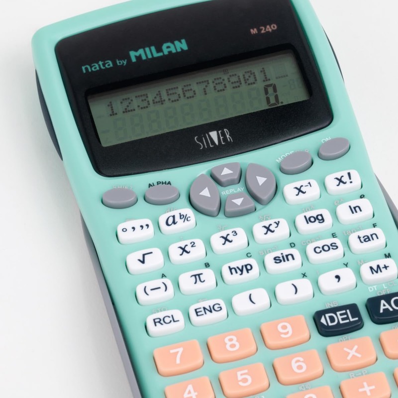 MILAN® Scientific Calculator M240 Silver in Box