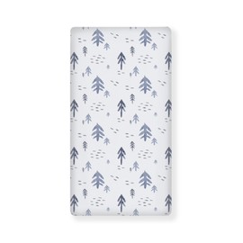 Winpema Watercolor Trees Fitted Crib Sheet Plants Baby Crib Sheet Fit Standard Crib and Toddler Mattress,Crib Mattress Sheets for Boys Girls 28"x52"