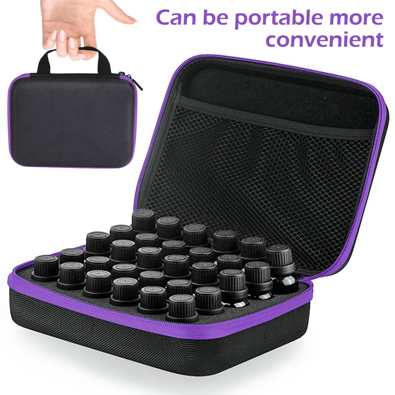 Essential Oil Carry Bag, Foam Insert Essential Oil Storage Box,