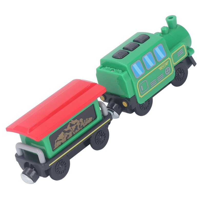 Battery Operated Locomotive Train Set Light Sound Effect Interesting Play