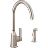 Peerless Ezra Single-Handle Kitchen Sink Faucet with Side Sprayer, Stainless