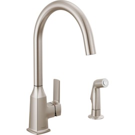 Peerless Ezra Single-Handle Kitchen Sink Faucet with Side Sprayer, Stainless P199152LF-SS