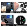 JNNJ Pack of 2 A/C Air Conditioning Button Stickers, Car