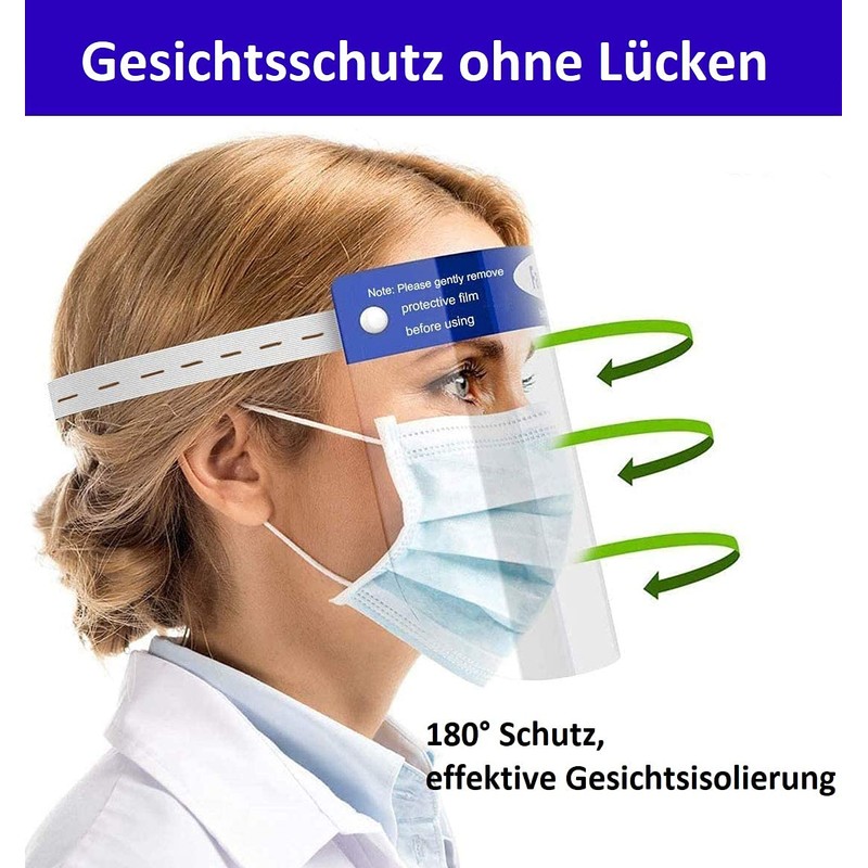 DOCTOR-SAN Face Shield Face Shield Face Visor Spit Protection (2)