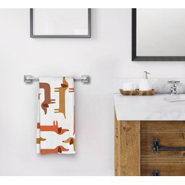 Dwept Funny Dachshund Kitchen Towels, Weiner Dog Dish Towels Dishcloths, Wiener Puppy Dog Hand Towels for Bathroom Kitchen, Dachshund Decor, Dachshund Dog Lovers Gifts for Women