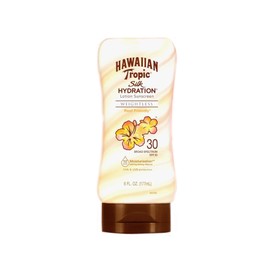 Hawaiian Tropic Oil-Free Sunscreen, Weightless Hydration, 12-Hour Moisturization, Island Botanicals, SPF 30, 80-Minute Water Resistant, Cruelty-Free, Derm Tested, 6 fl oz (Pack of 5)
