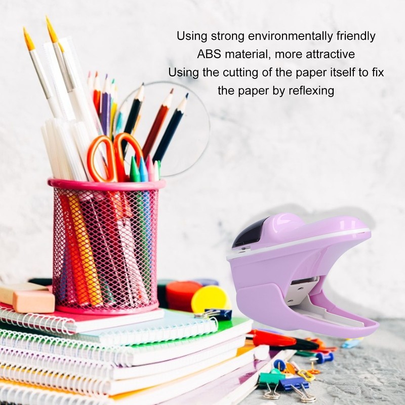 Stapleless Stapler Safe Environmentally Friendly ABS Stapling Machine for Office