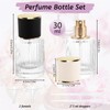 Tikplus Parfümzerstäuber, 2 Stück Parfüm Abfüller Glas, Nachfüllbar Parfüm Flaschen,