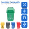 10 PCS Miniature Trash Can Set - Realistic Garbage Bin