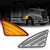 D-Lumina LED Side Marker Lights Clear Lens Compatible with 2008-2021