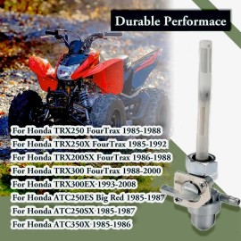 Earlyred Petcock Fuel Tank Shut Off Valve Compatible with Honda Big Red ATC25...