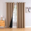 ChrisDowa Cortinas 100 opacas para recámara con forro negro, 2