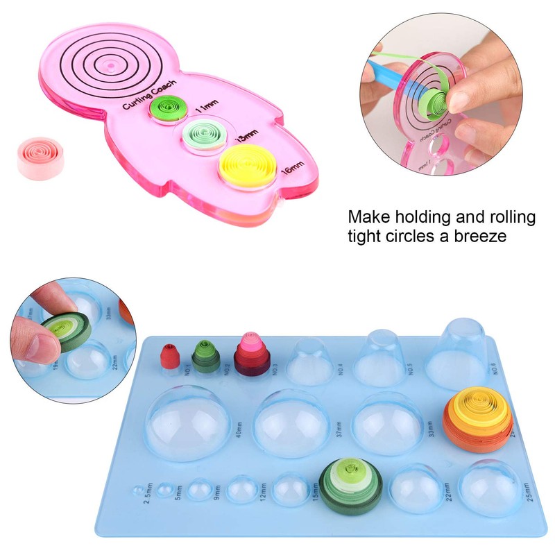 TUPARKA 19 Pcs Paper Quilling Kits 45 Colors 900 Strips