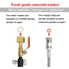 Soda Maker Adapter Hose Kit with Flow Control Ball Valve