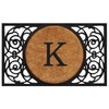 Calloway Mills 180032236K Armada Circle Monogram Doormat 22" x 36"