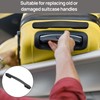 Huybaa Suitcase Handle, Black Luggage Suitcase, Handle Replacement Plastic, Black,