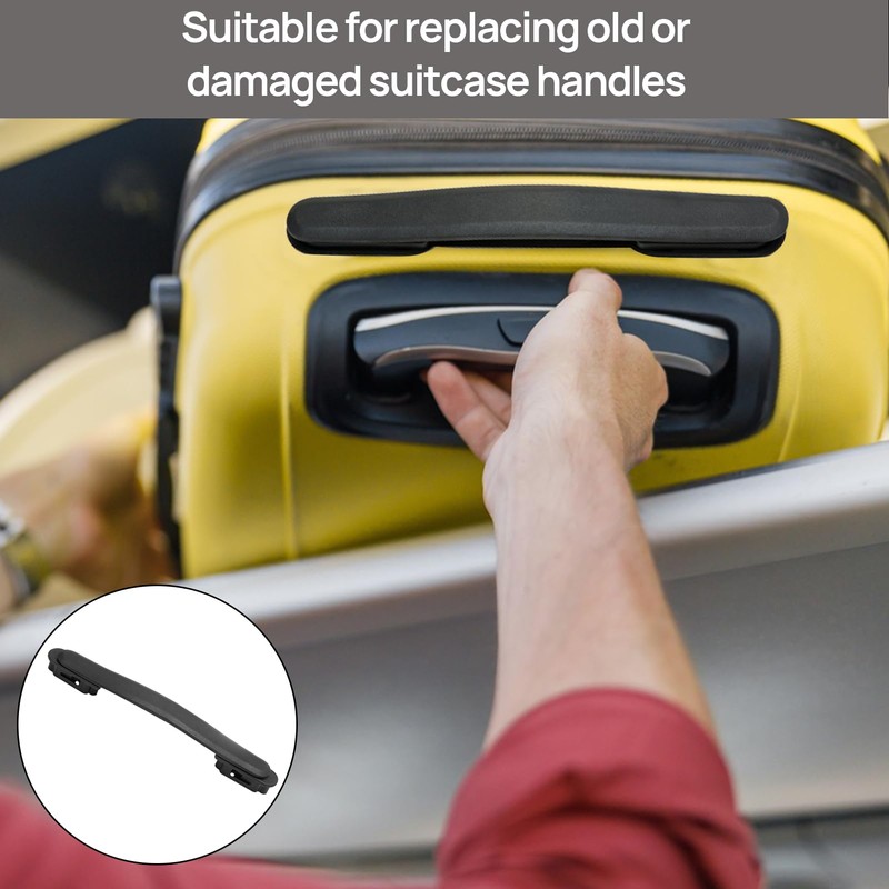 Huybaa Suitcase Handle, Black Luggage Suitcase, Handle Replacement Plastic, Black,