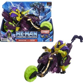 Masters of the Universe He-Man and The Action Figure + Vehicle Based on Animated Series, Articulated Battle Characters, Gift for 4 Years and Older