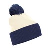 Beechfield Unisex Adults Snowstar Dua Two Tone Beanie Off White