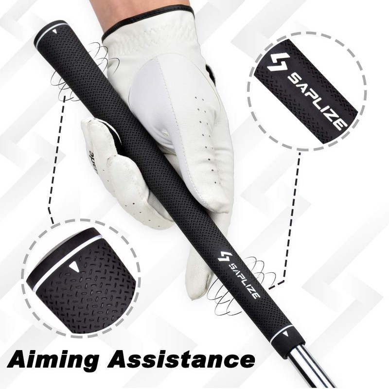 SAPLIZE Golf Grips, Midsize 13 Grips With 15 Tapes, Anti-slip