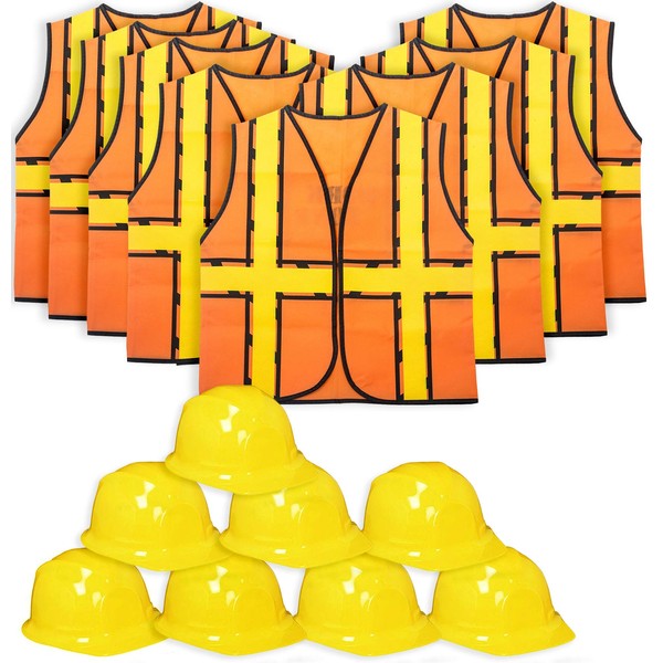 Tigerdoe Kids Party Dress Up - Construction Party - Birthday Favors -Construction Worker - Yellow Hats for Kids